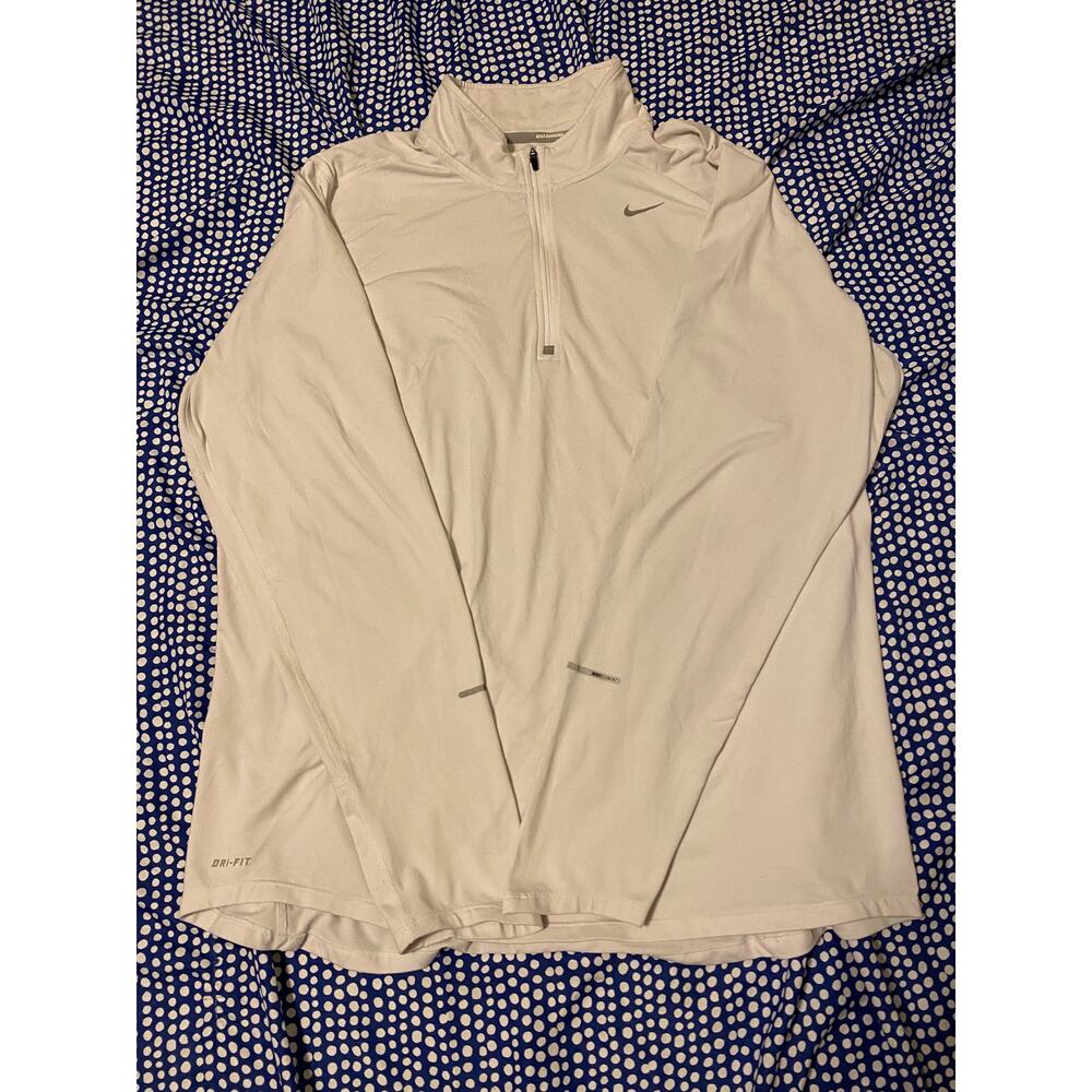 Nike Dri-FIT Element 1/4 Zip Running Top White Men’s Size L